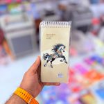 عکس دفتر طراحی 60 برگ A5 کد 102 طرح اسب - شماره 1