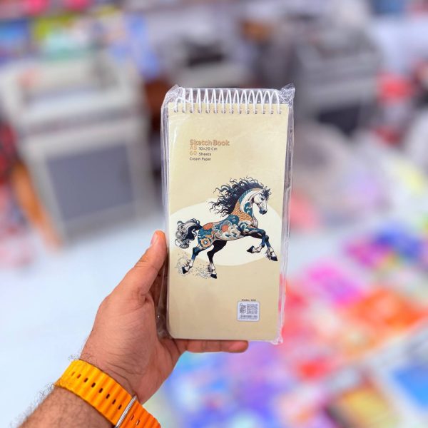 تصاویر دفتر طراحی 60 برگ A5 کد 102 طرح اسب دفتر طراحی 60 برگ A5 کد 102 طرح اسب