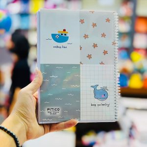 عکس دفتر مجلد 80 برگ طرح نهنگ پیتیکو Pitico کد 389 - شماره 9