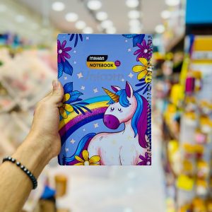 عکس دفتر 80 برگ وزیری جلد ساخت طرح یونیکورن ماهان - شماره 15