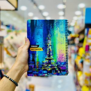 عکس دفتر 80 برگ وزیری جلد ساخت طرح ایفل ماهان - شماره 2