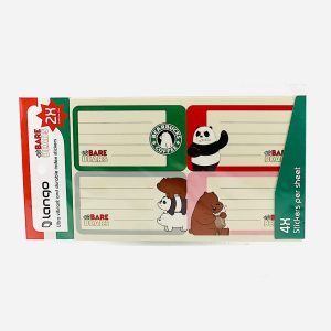 عکس برچسب اسم طرح خرس و پاندا لانگو - شماره 15