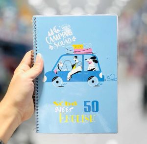 عکس دفتر 50 برگ دو خط مجلد سیبو طرح ماشین آبی کد 8/5 - شماره 3
