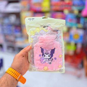 عکس کیسه آب گرم پولیشی Flower طرح کرومی رنگ صورتی - شماره 2