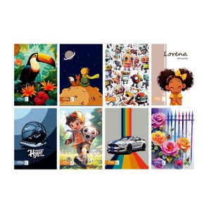 عکس دفتر 60 برگ خط دار اقتصادی لوکی Looky - شماره 6