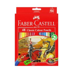 عکس مداد رنگی کلاسیک 48 رنگ فابرکاستل Faber-Castell همراه با تراش - شماره 8