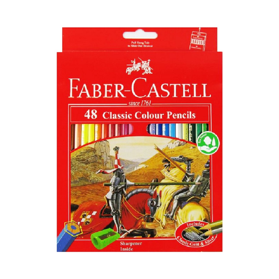 تصاویر مداد رنگی کلاسیک 48 رنگ فابرکاستل Faber-Castell همراه با تراش مداد رنگی کلاسیک 48 رنگ فابرکاستل Faber-Castell همراه با تراش