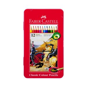 عکس مداد رنگی 12 رنگ جعبه فلزی مدل کلاسیک فابرکاستل Faber-Castell - شماره 9