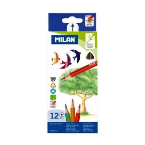 عکس مداد رنگی 12 رنگ جعبه مقوایی میلان MILAN کد 0728312 - شماره 11