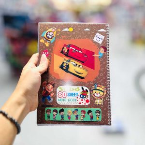 عکس دفتر 80 برگ مجلد حاشیه دار طرح مک کوئین سیبو کد M 41/2 - شماره 5
