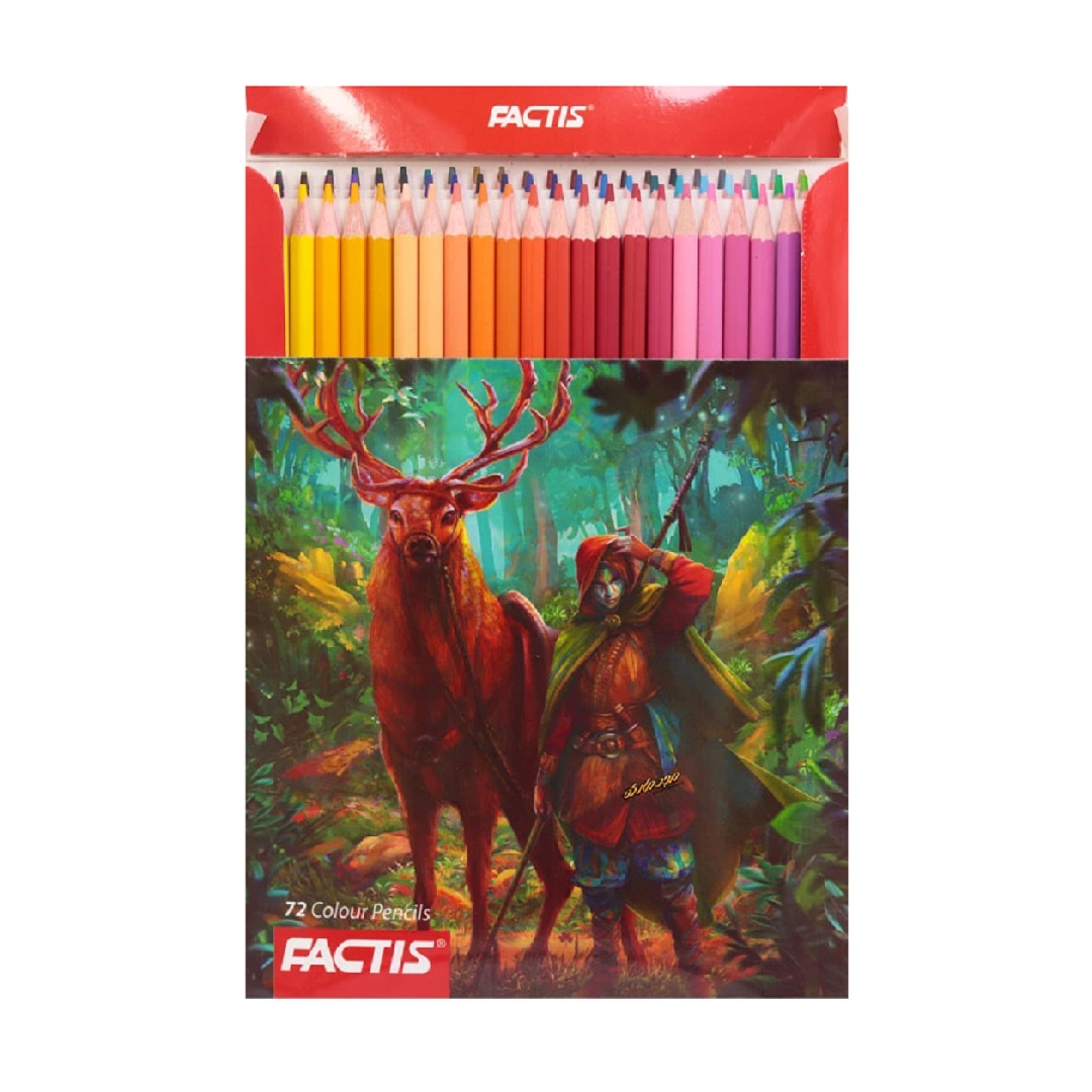 تصاویر مداد رنگی 72 رنگ جعبه مقوایی فکتیس FACTIS کد 7112372 مداد رنگی 72 رنگ جعبه مقوایی فکتیس FACTIS کد 7112372