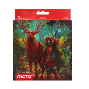 عکس مداد رنگی 72 رنگ جعبه مقوایی فکتیس FACTIS کد 7112372 - شماره 4