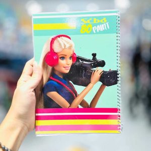 عکس دفتر نقاشی 80 برگ سیبو طرح باربی با دوربین کد M 24 - شماره 10