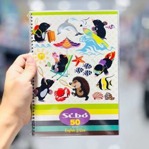 عکس دفتر 50 برگ 3 خط سیبو طرح ساحل تابستانی کد B 9/2 - شماره 11