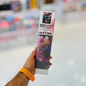عکس نقاشی الماسی طرح پروانه آبی سایز 30 در 40 مدل رولی بدون بوم - شماره 11
