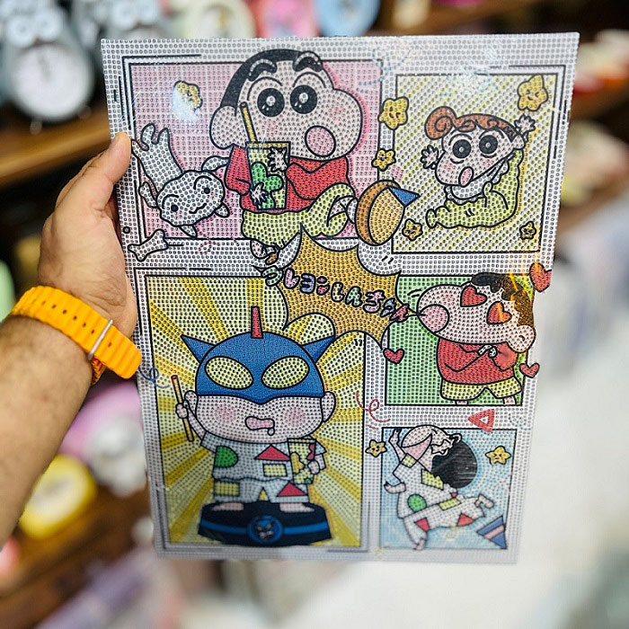 تصاویر نقاشی الماسی طرح چند شخصیتی سایز 30 در 40 مدل بوم دار نقاشی الماسی طرح چند شخصیتی سایز 30 در 40 مدل بوم دار