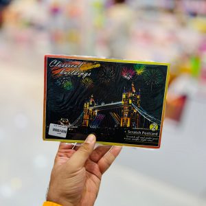 عکس اسکراچ برد سایز A5 طرح پل - شماره 9