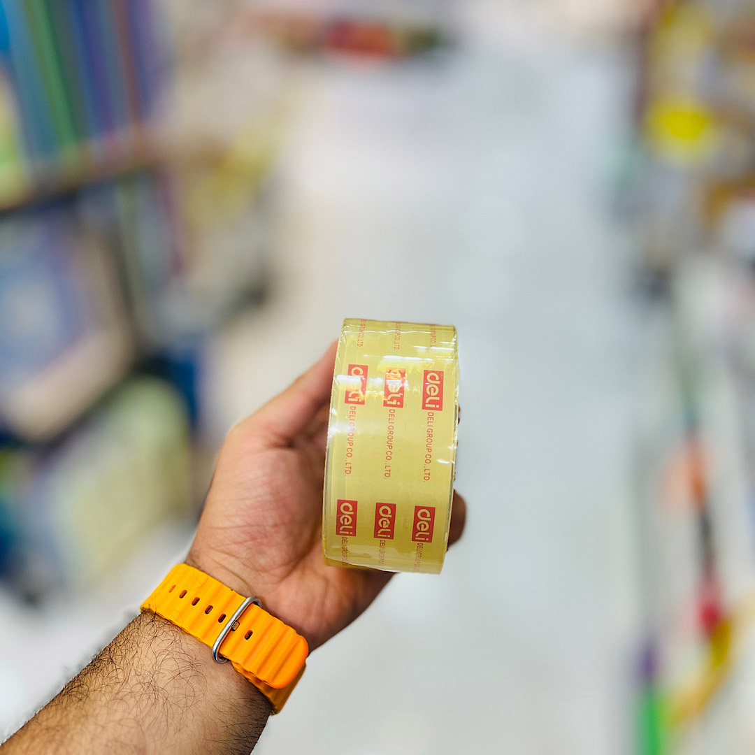 تصاویر چسب پهن 5 سانتی دلی deli مدل LOW NOISE چسب پهن 5 سانتی دلی deli مدل LOW NOISE