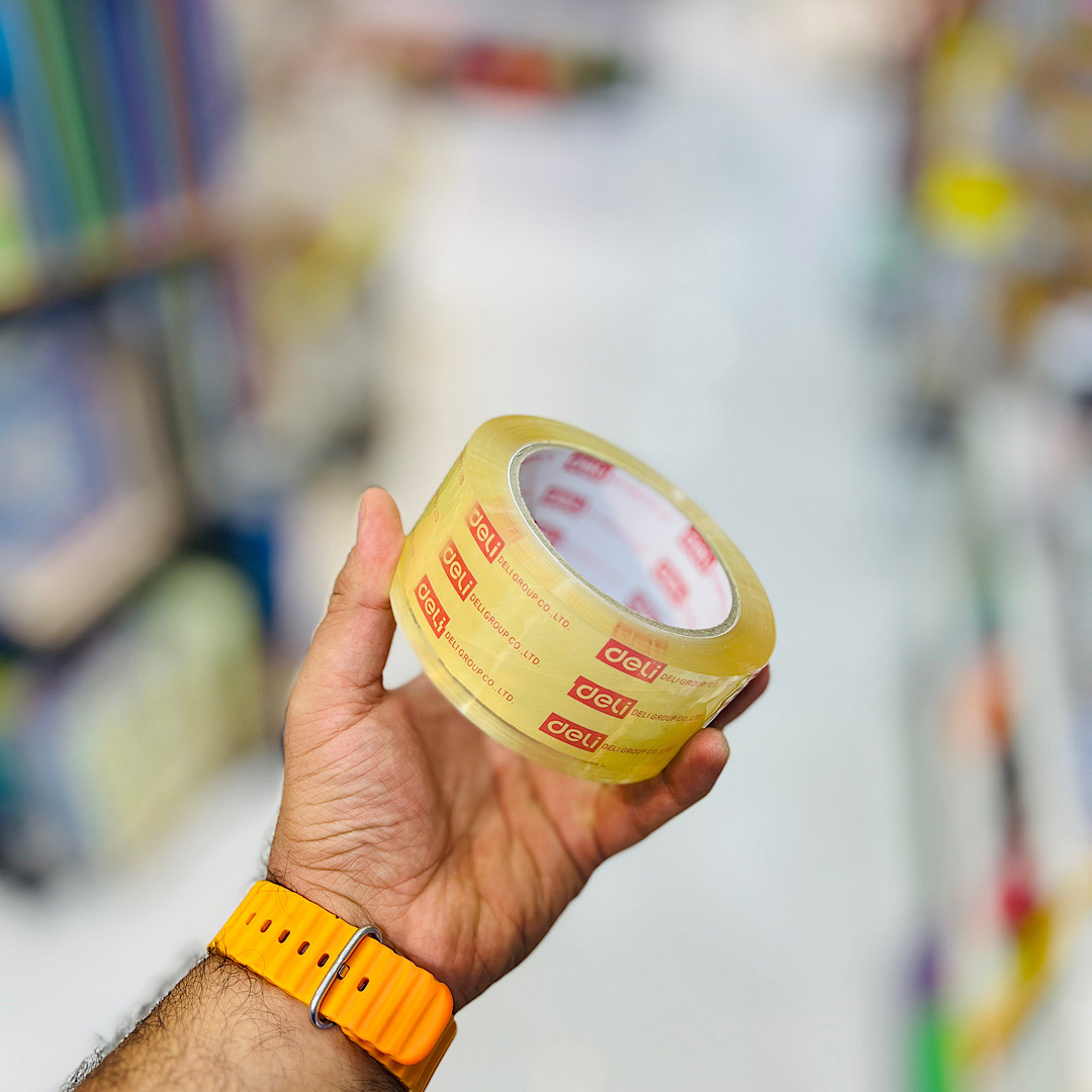 تصاویر چسب پهن 5 سانتی دلی deli مدل LOW NOISE چسب پهن 5 سانتی دلی deli مدل LOW NOISE