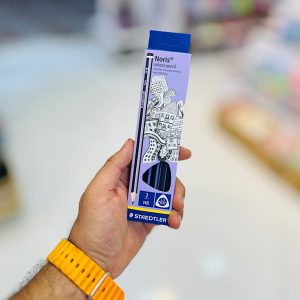 عکس مداد سیاه طرح نوریس استدلر سه گوش رنگ بدنه بنفش بسته 12 عددی - شماره 13