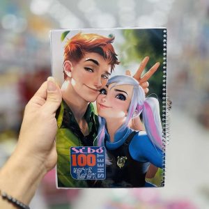 عکس دفتر 100 برگ سیبو طرح پسر و دختر کد A 37 - شماره 13