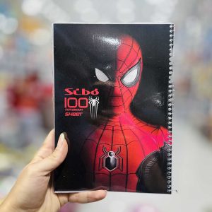 عکس دفتر 100 برگ سیبو طرح مرد عنکبوتی ساده کد A 32 - شماره 1