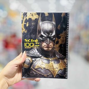 عکس دفتر 100 برگ سیبو طرح بتمن طلایی کد A 32 - شماره 4