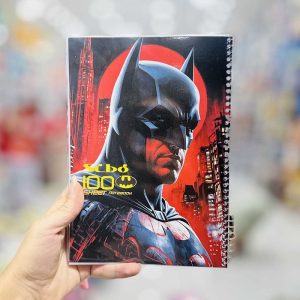 عکس دفتر 100 برگ سیبو طرح بتمن با تم قرمز کد A 32 - شماره 13