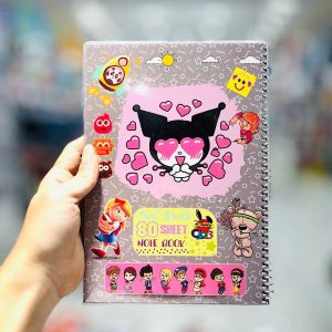 عکس دفتر 80 برگ حاشیه دار طرح کرومی سیبو کد M 41/2 - شماره 9