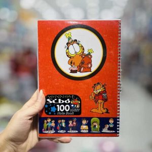 عکس دفتر 100 برگ حاشیه دار سیبو طرح گارفیلد کد A 38 - شماره 14