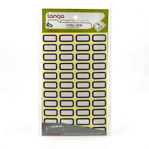 عکس برچسب اسم طرح آبی سایز 2 در 1 لانگو - شماره 14