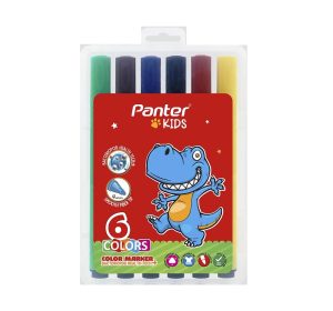 عکس ماژیک رنگ آمیزی 6 رنگ پنتر panter جعبه طلقی - شماره 4