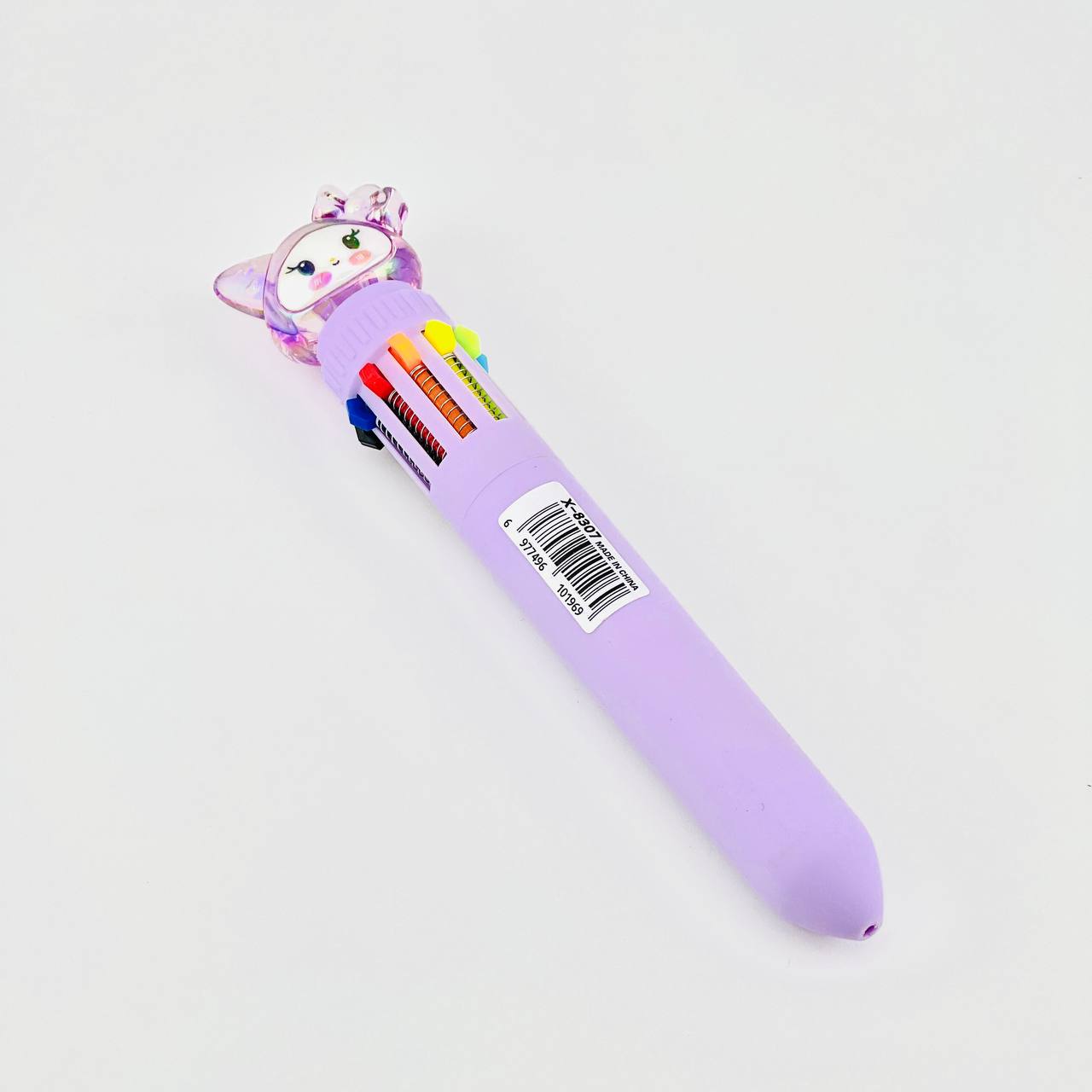 تصاویر خودکار 10 رنگ کرومی کریستالی Cute Pen رنگ بنفش خودکار 10 رنگ کرومی کریستالی Cute Pen رنگ بنفش