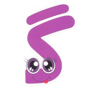عکس حروف آموزشی الفبا لمینت شده سایز بزرگ A3 حرف (گـ) - شماره 15