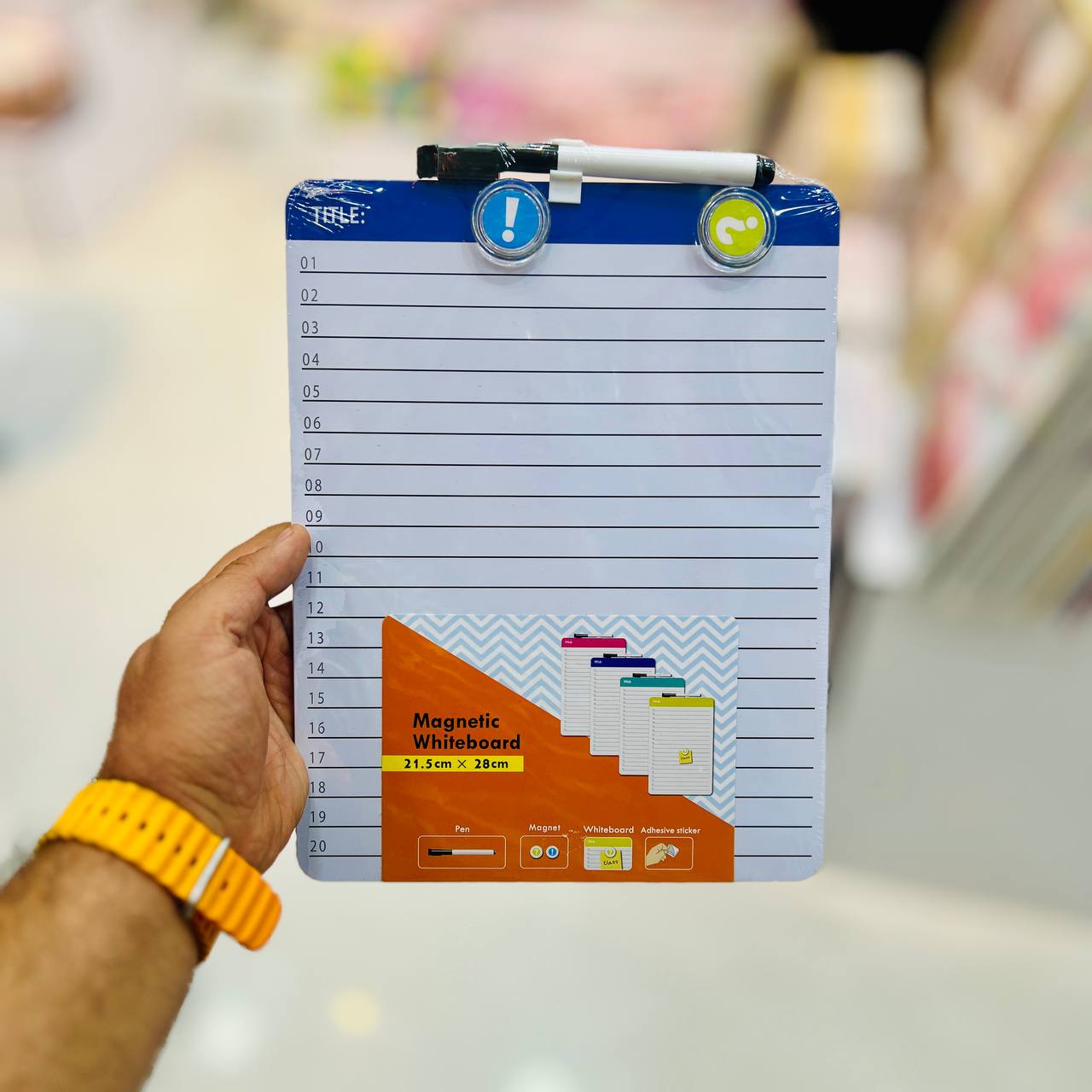 تصاویر تخته وایت برد مگنتی 21.5 در 28 همراه با ماژیک رنگ آبی تخته وایت برد مگنتی 21.5 در 28 همراه با ماژیک رنگ آبی