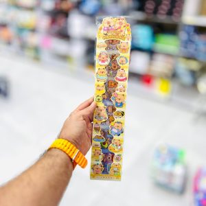 عکس استیکر بلند فانتزی کاپی بارا رنگ قهوه ای - شماره 12
