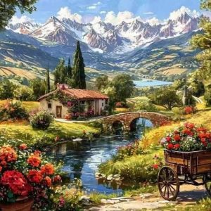 عکس نقاشی الماسی طرح بزرگسال 40در50 کد T16 - شماره 12
