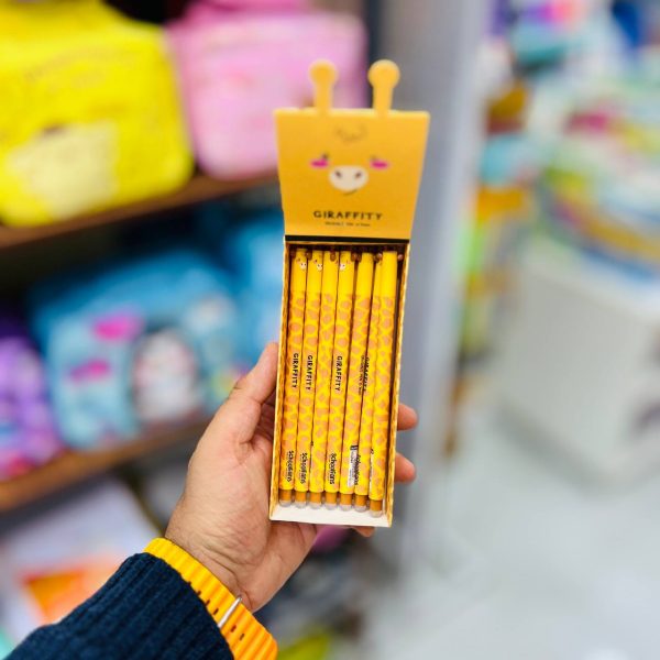 تصاویر خودکار پاک کن دار اسکول فنس طرح GIRAFFITY خودکار پاک کن دار اسکول فنس طرح GIRAFFITY