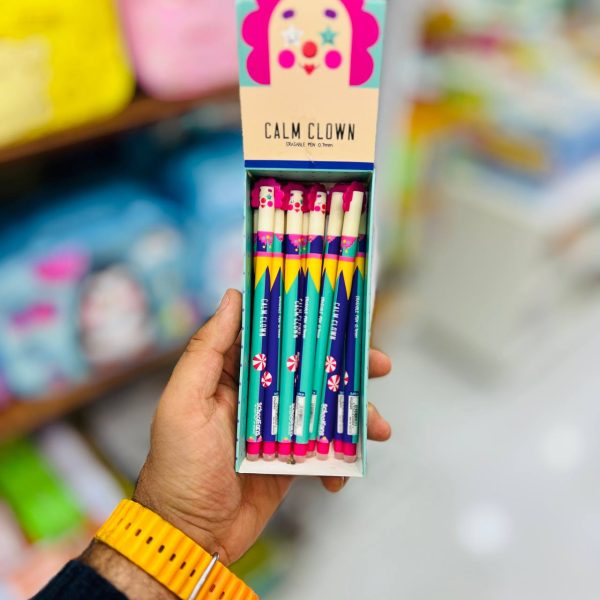 تصاویر خودکار پاک کن دار اسکول فنس طرح دلقک زن CALM CLOWN خودکار پاک کن دار اسکول فنس طرح دلقک زن CALM CLOWN