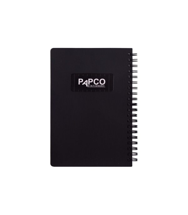 تصاویر دفتر یادداشت پاپکو PAPCO سایز B6 یک خط متالیک 100 برگ کد 647 رنگ مشکی دفتر یادداشت پاپکو PAPCO سایز B6 یک خط متالیک 100 برگ کد 647 رنگ مشکی