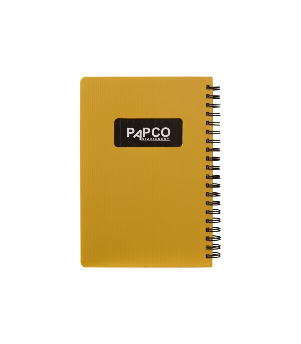 تصاویر دفتر یادداشت پاپکو PAPCO سایز B6 یک خط متالیک 100 برگ کد 647 رنگ زرد دفتر یادداشت پاپکو PAPCO سایز B6 یک خط متالیک 100 برگ کد 647 رنگ زرد