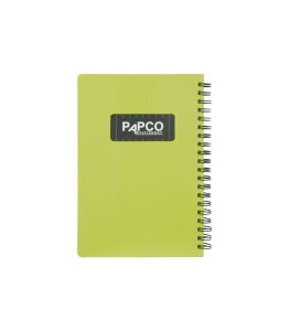 عکس دفتر یادداشت پاپکو PAPCO سایز B6 یک خط متالیک 100 برگ کد 647 رنگ سبز - شماره 4