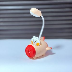 عکس چراغ مطالعه DDCAT تراش دار طرح هواپیما عروسک فنری رنگ گلبهی - شماره 6