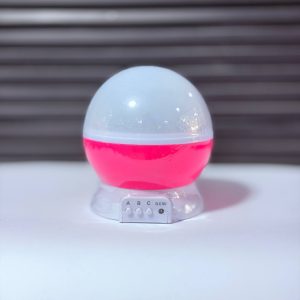عکس چراغ خواب STAR MASTER سفینه طرح ماه و ستاره کد 2428 رنگ صورتی - شماره 4