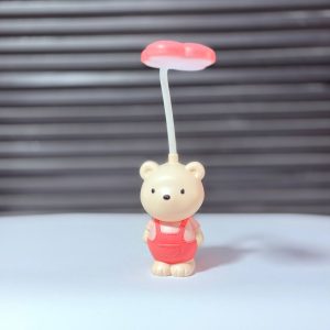 عکس چراغ مطالعه فانتزی DESK LAMP طرح خرس رنگ صورتی - شماره 6