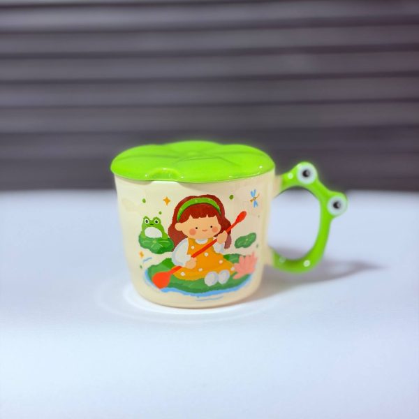 تصاویر ماگ بزرگ LUCKY FROG مدل قورباقه طرح دختر پارو به دست ماگ بزرگ LUCKY FROG مدل قورباقه طرح دختر پارو به دست