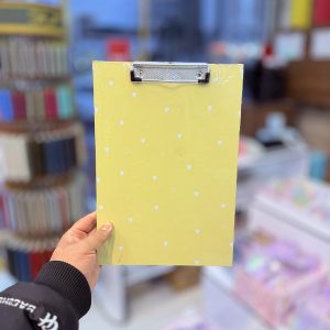 عکس تخته شاسی A4 طرح قلب زرد پیتیکو - شماره 11