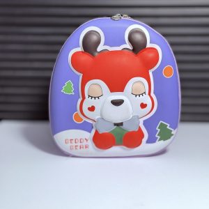 عکس کوله مهد فایبرگلاس Beddy Bear طرح گوزن خوابالو برجسته رنگ بنفش - شماره 15