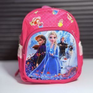 عکس کوله مهد و پیش دبستانی طرح فروزن رنگ صورتی - شماره 11