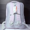 کوله پشتی دخترانه پیک استار مدل آویزدار بنفش کرم